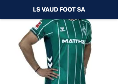 Recadrage de l'écran des lots du Papet du LS — sous l'en-tête « LS Vaud Foot SA », le maillot vert du Werder de Brême dédicacé par Isaac Schmidt.