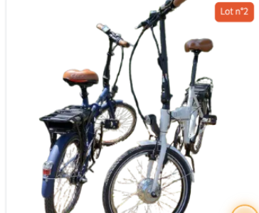 Deux vélos électriques pliants O2 Feel Peps, lot n°2 de la tombola La Tanière.